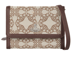 Logo Crossbody WOC, Canvas, Brown, MIC, S/B, 4*